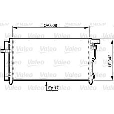 VALEO 814350 (976061E000) радиатор кондиционера