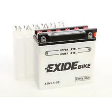 EXIDE 12N5.5-3B  аккумуляторная батарея евро 6ah 60a 135 / 61 / 131 moto\