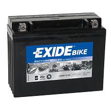 EXIDE AGM12-23  аккумуляторная батарея евро 21ah 350a 205 / 86 / 165 moto agm\