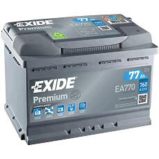 EXIDE EA770 (000915105DG / 0092L50080 / 0092S30080) аккумуляторная батарея exide premium ea770