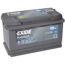 EXIDE EA900 (90AH) акб exide premium 12v 90ah 720a 315x175x190 / -+ /