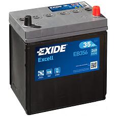 EXIDE EB356 (31500SMGE021M2 / 35AH / E3710035C0) аккумуляторная батарея 14.7 / 13.1 евро 35ah 240a 187 / 127 / 220\
