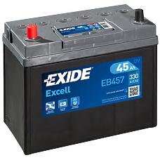 EXIDE EB457 (45AH / EB455 / EB457) аккумуляторная батарея 14.7 / 13.1 рус 45ah 330a 237 / 127 / 227\