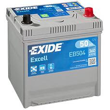 EXIDE EB504 (01579A105K / 50AH / E3710050C0) аккумуляторная батарея 19.5 / 17.9 евро 50ah 360a 200 / 173 / 222\