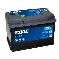 EXIDE EB741 (0092S40090 / 51018465 / 5600CY) аккумуляторная батарея 19.5 / 17.9 рус 74ah 680a 278 / 175 / 190\