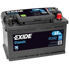 EXIDE EC652 (0092S30070 / 0092S40070 / 0092S4E070) аккумуляторная батарея 19.5 / 17.9 евро 65ah 540a 278 / 175 / 175\