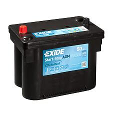 EXIDE EK508  аккумуляторная батарея etn 9 19.5 / 17.9 50ah 800a 260 / 173 / 206 agm\
