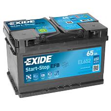 EXIDE EL652 (65AH) аккумуляторная батарея 19.5 / 17.9 евро 65ah 650a 278 / 175 / 175 carbon boost 2.10\