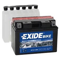 EXIDE ETZ14-BS  аккумулятор рус 11ah 205a 150 / 90 / 110 moto agm сухозар. с упаковкой электролита\