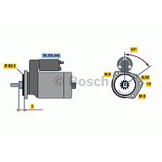 BOSCH 0 986 016 790 (036911023Q / 085911023J / 036911023QX) стартер 0.9kw\ VW Golf (Гольф) / Polo (Поло) / Caddy (Кадди) / vento 1.0-1.6 91-01