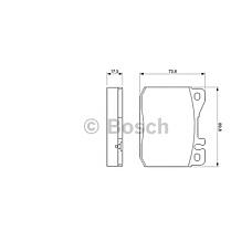 BOSCH 0986463412 (0004205920 / 0004206020 / 0004207820) колодки торм.пер.