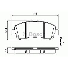 BOSCH 0986494501 (0986494501 / 5581057L50 / D1060JD00J) колодки тормозные дисковые передние