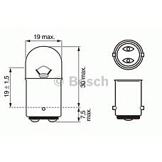 BOSCH 1987302527 (13822 / 1987302527 / 2626) лампа накаливания