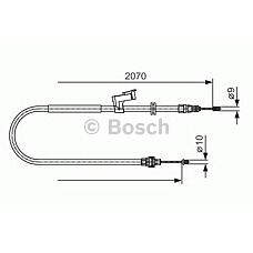 BOSCH 1 987 482 133 (1439905 / 6G912A635EE) трос ручника левый\ Ford (Форд) Galaxy (Галакси) / Mondeo (Мондео) / s-max all 07>