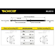 MONROE ML5215 (60651067) упор овый