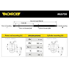 MONROE ml5720 (1180405 / 24465295 / 118040524465295) пружина овая Opel (Опель) Astra (Астра) / Astra (Астра) cabRio (Рио) / Astra (Астра) classic / Astra (Астра) gtc vauxhall Astra (Астра) / Astra (Астра) cabRio (Рио) / Astra (Астра)