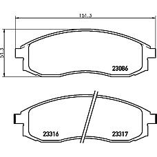 Textar 2308601 (059802 / 05P1030 / 0986424340) комплект тормозных колодок, дисковый тормоз