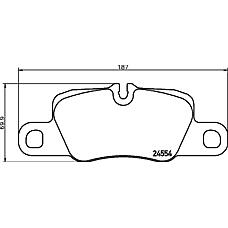 TEXTAR 2455401 (0986494431 / 121519 / 140100) заменено на xtx-2455402 колодки тормозные дисковые компл. panamera задн.