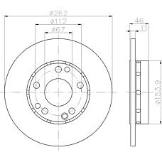 TEXTAR 92027400 (2014211212 / 2014210812 / A2014211212) диск торм. mb 201 перед.не вент. . 1 шт (min 2 шт) (замена на 92027403)
