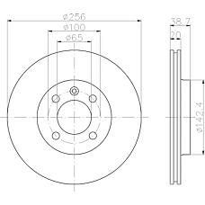 TEXTAR 92036803 (06512 / 1HM615301E / 321615301D) диск тормозной с покрытием pro | перед прав / лев |
