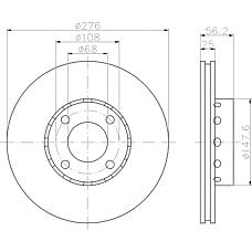 TEXTAR 92060500 (895615301B / 8A0615301C) тормозной диск
