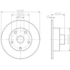 TEXTAR 92072103 (8D0615601B / 204 / 204757) диск тормозной с покрытием pro | зад прав / лев |