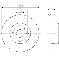 TEXTAR 92077203 (4351212550 / 94854148) диск тормозной с покрытием pro | перед |