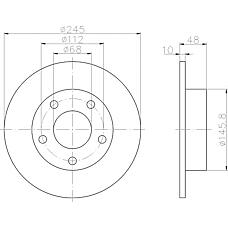 TEXTAR 92088503 (8D0615601A / 8E0615601A) диск тормозной pro a4 (8d2 b5) a4 avant (8d5 b5) a4 stufenheck (8d2 b5) a4 saloon (8d2 b5) passa