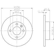 TEXTAR 92090200 (6U0615301 / 002415019 / 2415019) диск тормозной | перед прав / лев |