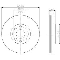 TEXTAR 92111103 (1605081 / 0986 / 569000) диск тормозной с покрытием pro | перед прав / лев |