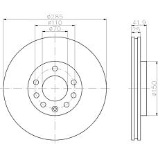 TEXTAR 92118703 (93171497 / 569003 / 9156807) диск тормозной с покрытием pro | перед прав / лев |