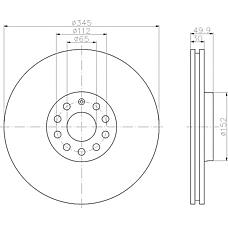 TEXTAR 92120603 (1K0615301AB / 1K0615301M) диск тормозной