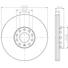 Textar 92122103 (3D0615301G) тормозной диск