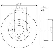 TEXTAR 92128500 (5171225060 / 5171225061 / 5171225010) диск тормозной | перед прав / лев |