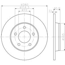 TEXTAR 92130600 (0899752 / 08997520 / 08997521) диск тормозной задний\ Mazda (Мазда) 3 / 5 1.8 / 2.0 / cd 03>