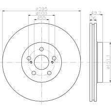 TEXTAR 92135603 (4351205070 / 4351205050 / 4351205110) диск тормозной с покрытием pro | перед прав / лев |