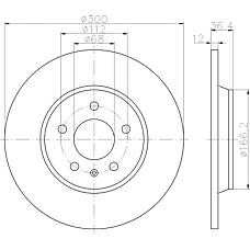 TEXTAR 92160103 (08A / 08A7 / 08A75910) диск тормозной с покрытием pro | зад прав / лев |