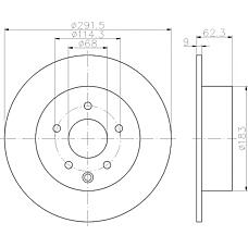 TEXTAR 92237103 (432069W000 / 432069Y000 / 43206JA00A) диск тормозной pro esq altima (l32) altima (l33) altima coupe (cl32) juke (f15) sentra vi (b16)