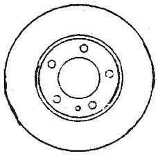 JURID 561553J (34111159895 / 34116757746 / 34111159916) диск торм. BMW (БМВ) e38 740 передний шт.