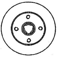 Jurid 561620J (357615601A / 357615601B / 561620J) тормозной диск
