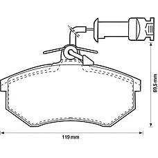 JURID 571864J (357698151F) колодки торм. Audi (Ауди) 80 передние к-т