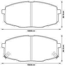 JURID 572577J (581011HA00 / 0K2JA3328Z / 581011HA10) колодки тормозные дисковые