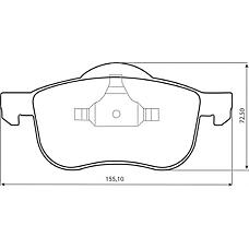 BENDIX 573003B (274285 / 8634921 / 272401) колодки дисковые п.\ Volvo (Вольво) s80 98> / v70 / s60 00> / c70 00-02 / xc70 2.5d5 02>