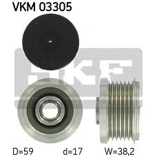 SKF VKM03305 (77363468 / 57054FS2 / 57054FS2
) шкив генератора\ Peugeot (Пежо) 307 1.4 / 1.6hdi 01> / 407 1.4-2.2hdi 04>