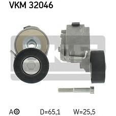 SKF VKM32046 (1204187 / 1754079J50 / 51773551) ролик натяжной с механизмом натяжения\ Fiat (Фиат) bravo / croma, Opel (Опель) Astra (Астра) / vectra 1.9cdti 04>