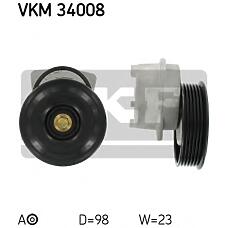 SKF vkm34008 (1077689 / 1004475 / 96MF6A228AD) ролик натяжителя ремня