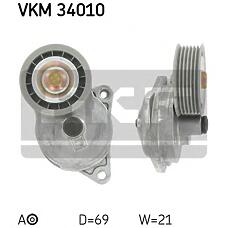 SKF VKM 34010 (0340081SX / 0380468 / 0N1435) натяжитель руч.ремня с роликом Ford (Форд) focus,Mondeo (Мондео) 1.8,2.0l 16v 98=>