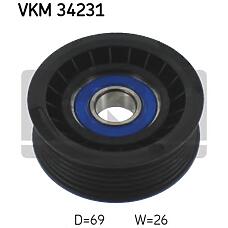 SKF VKM34231 (1465253 / 1518201200 / 1555720) ролик поликлинового ремня направляющий
