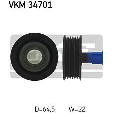 SKF VKM 34701 (00005751F0 / 0340456SX / 0381082) паразитный / ведущий ролик, поликлиновой ремень