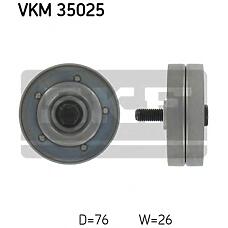 SKF VKM35025 (0340506SX / 0380458 / 0N1426) ролик промежуточный поликлинового ремня генератора, с кондиционером Opel (Опель) Astra (Астра) g / h 1.7cdti 03> с a / c